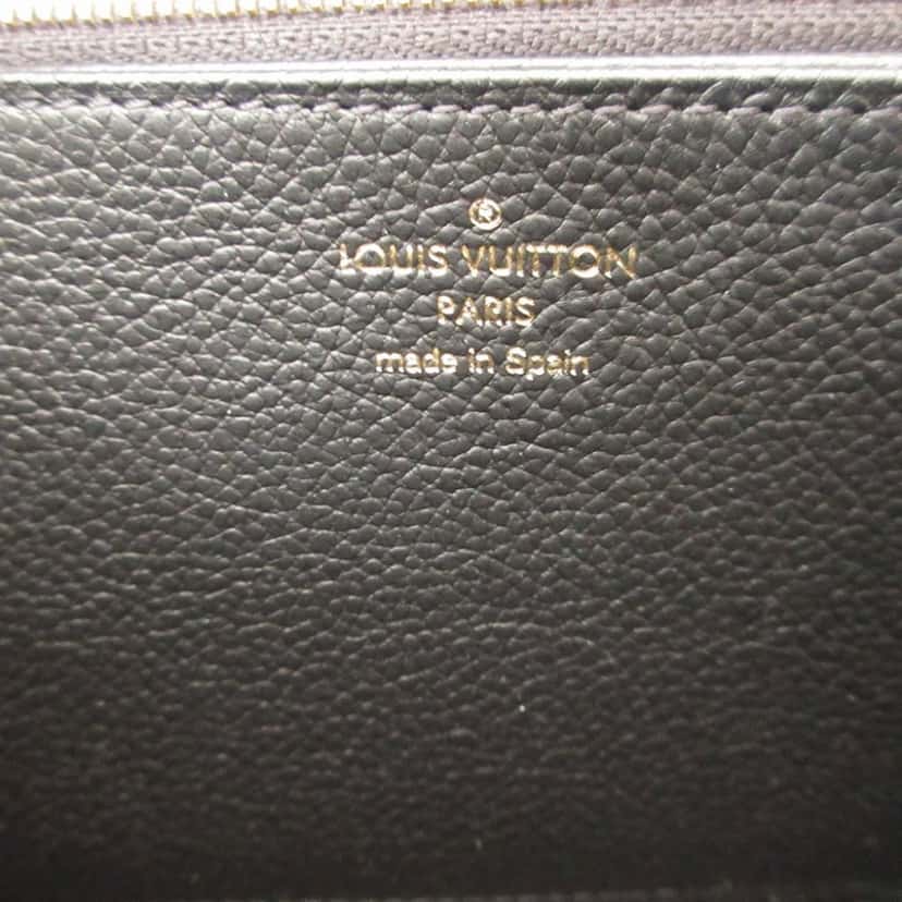 Louis Vuitton Monogram Empreinte Zippy Long Wallet Black Leather Very good condition - Model View