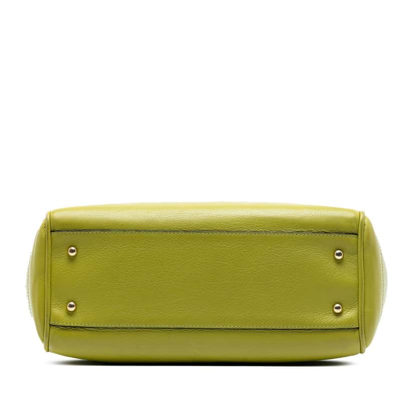 LOEWE Leather Heritage Tote Green Leather Very good condition - Inside View