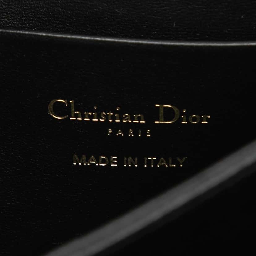 Dior Mini Lambskin Cannage My Dior Satchel Black Leather Very good condition - Box View
