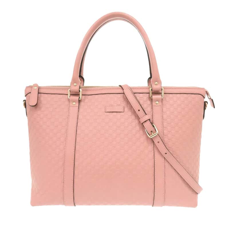 Gucci Medium Microguccissima Joy Satchel Pink Leather Very good condition - Front View