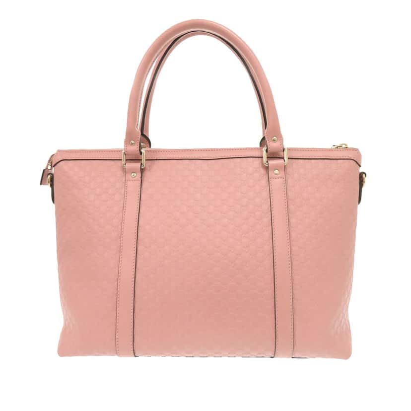 Gucci Medium Microguccissima Joy Satchel Pink Leather Very good condition - Back View