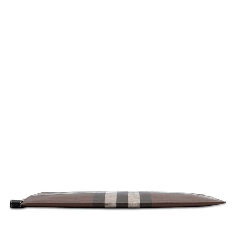 Burberry Check Coated Canvas Zip Pouch Brown Very good condition - Inside View