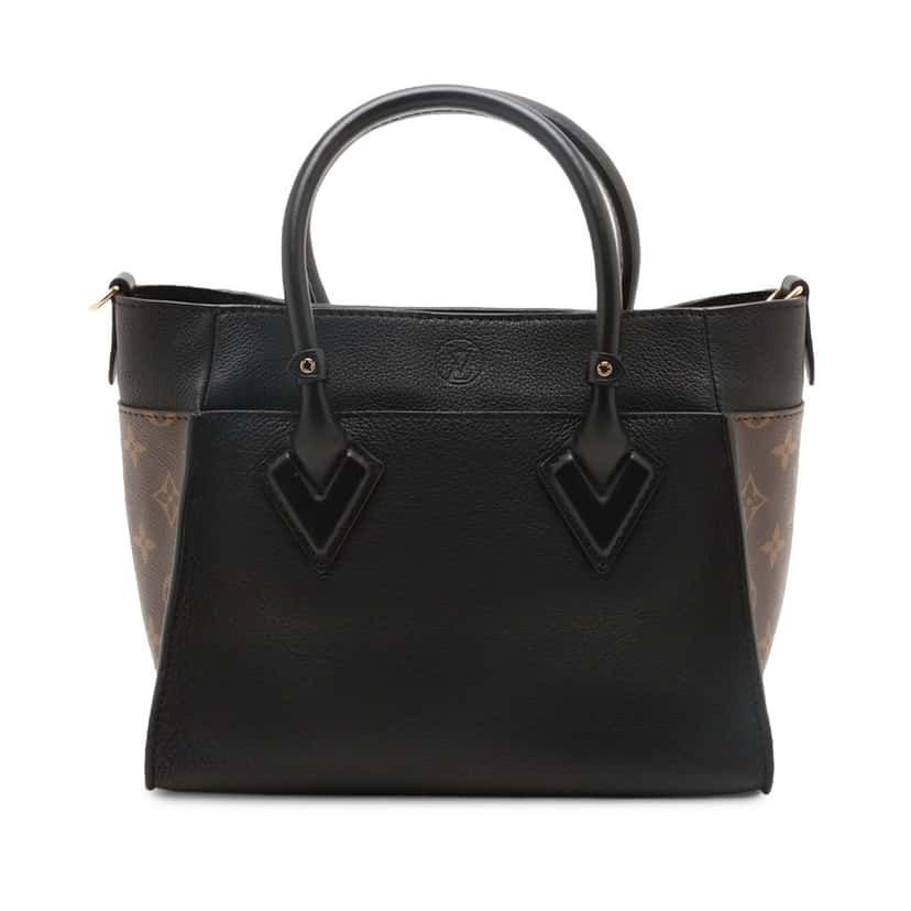 Louis Vuitton Monogram On My Side PM Black Leather Very good condition - Back View