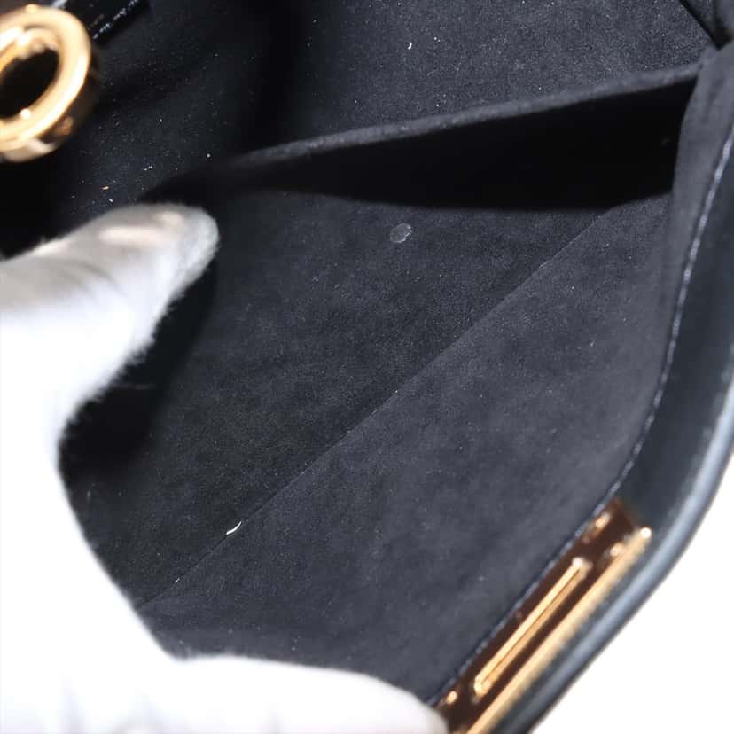 Louis Vuitton Monogram On My Side PM Black Leather Very good condition - Box View