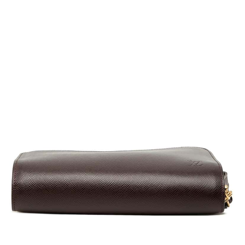 Louis Vuitton Taiga Pochette Baikal Red Leather Very good condition - Inside View