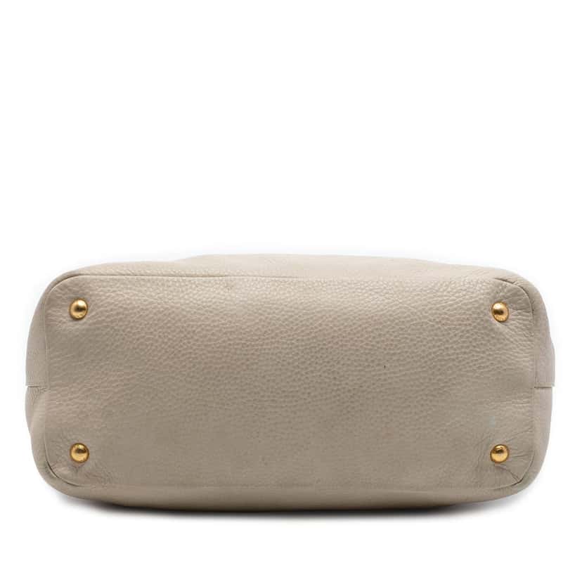 Prada Vitello Daino Open Convertible Tote Beige Leather Very good condition - Inside View