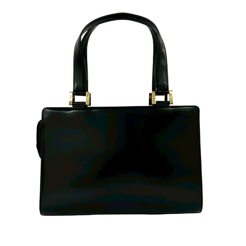 Saint Laurent Leather Handbag Black Leather Very good condition - Back View