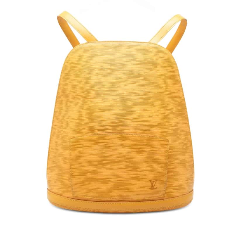 Louis Vuitton Epi Gobelins Yellow Leather Very good condition - Front View