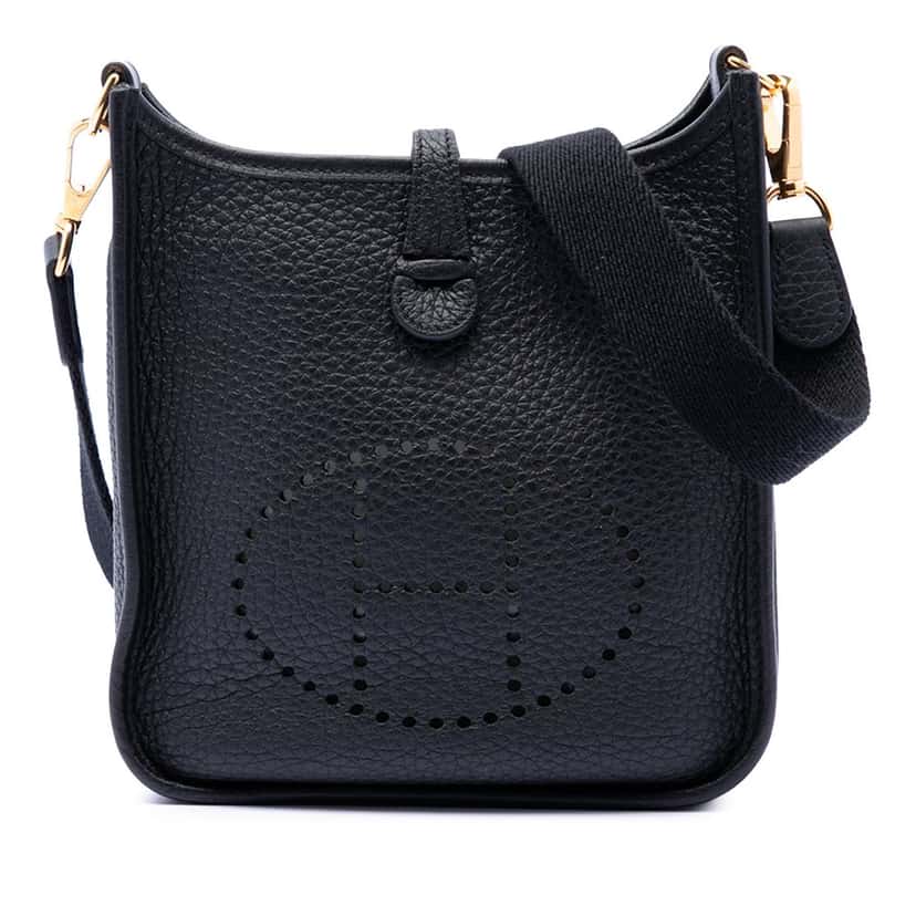 Hermès Clemence Evelyne 16 Amazone Blue Leather Very good condition - Front View