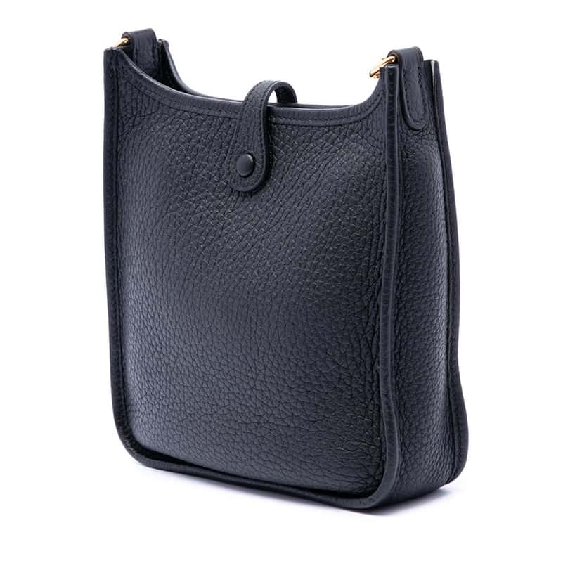 Hermès Clemence Evelyne 16 Amazone Blue Leather Very good condition - Back View