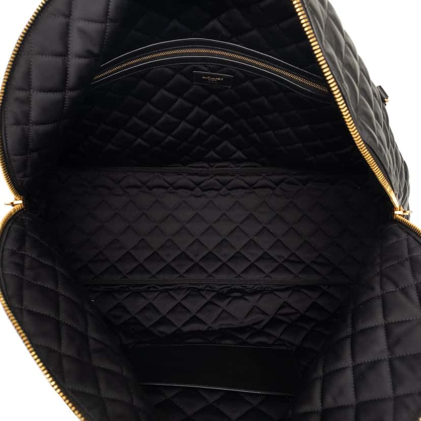Saint Laurent Quilted Calfskin ES Giant Travel Bag Black Leather Very good condition - Model View