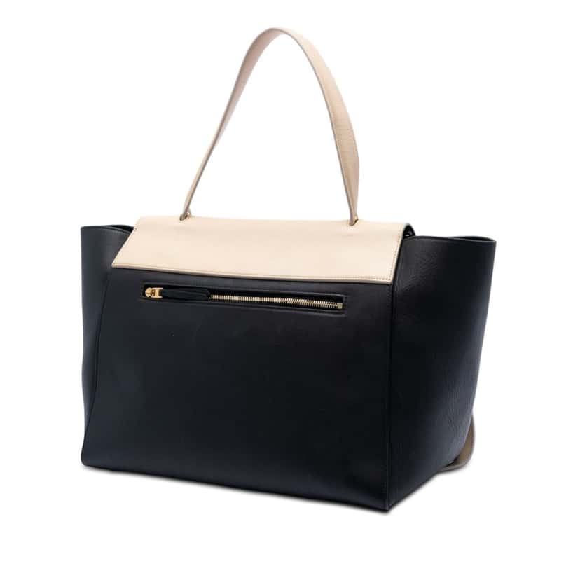 Celine Mini Bicolor Smooth Calfskin Belt Bag Black Leather Very good condition - Back View