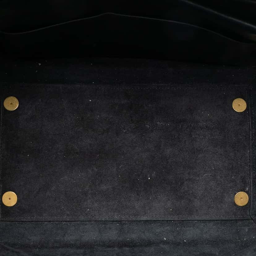 Celine Mini Bicolor Smooth Calfskin Belt Bag Black Leather Very good condition - Model View