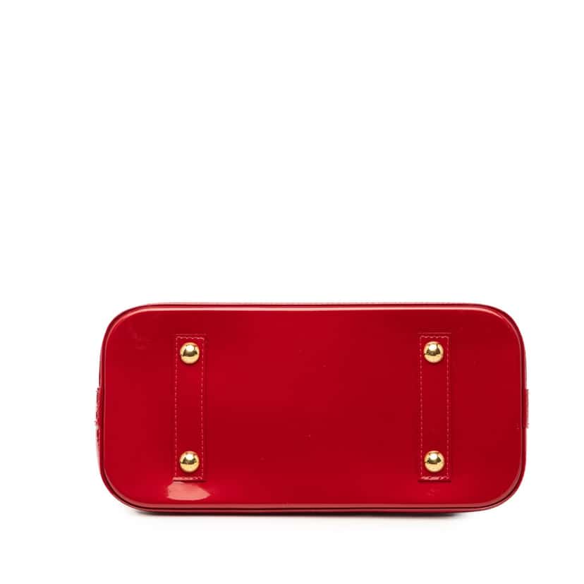 Louis Vuitton Monogram Vernis Alma PM Red Leather Very good condition - Inside View