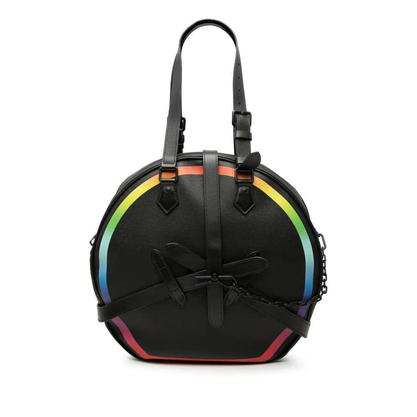 Louis Vuitton Taiga Rainbow Soft Hat Trunk Black Leather Very good condition - Front View