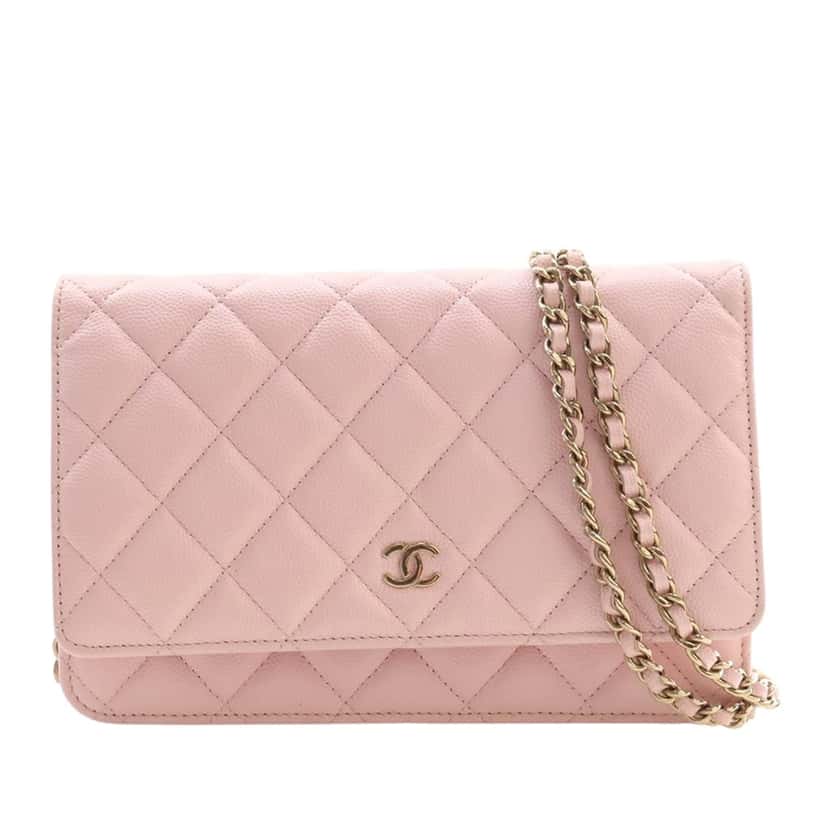 Chanel Classic Caviar Wallet On Chain