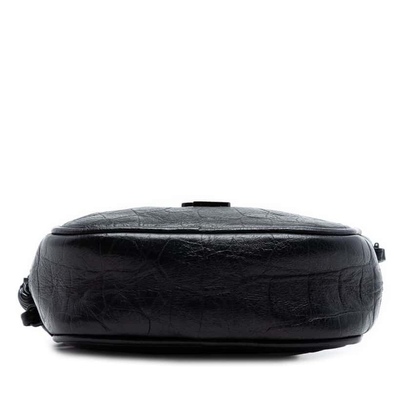 Saint Laurent Mini Croc Embossed Leather Blogger Camera Bag Black Leather Very good condition - Inside View