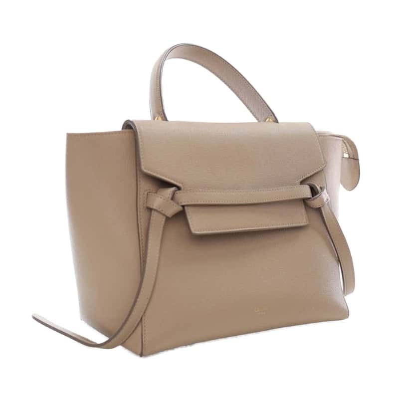 Celine Nano Grained Calfskin Belt Bag Beige Leather Very good condition - Inside View