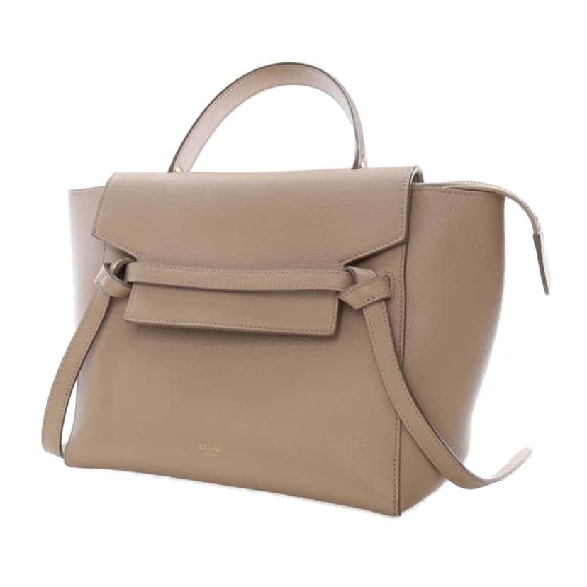 Celine Nano Grained Calfskin Belt Bag Beige Leather Very good condition - Model View