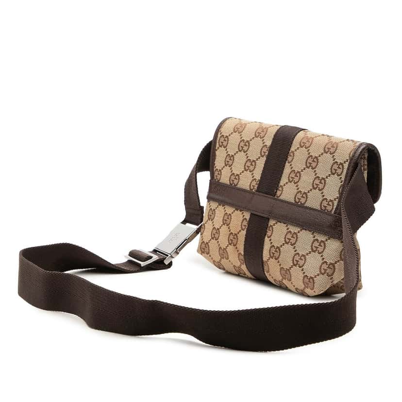 Gucci GG Canvas Belt Bag Beige Very good condition - Back View