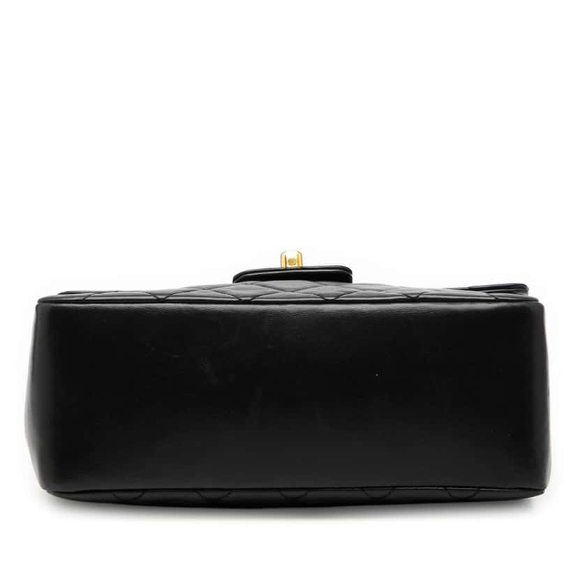 Chanel Small Lambskin Kelly Top Handle Bag Black Leather Very good condition - Inside View