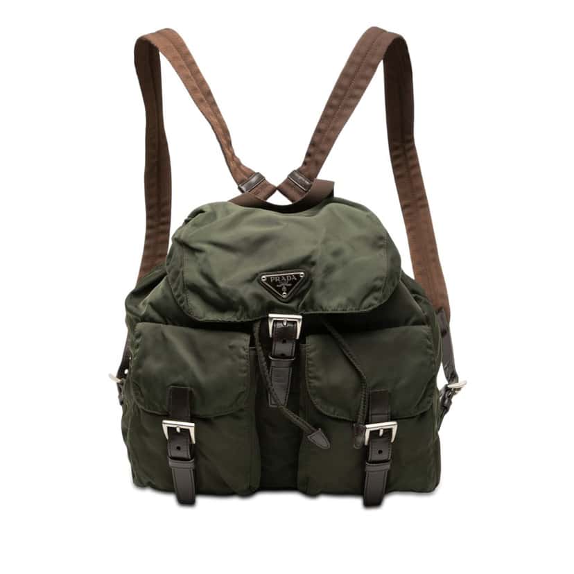 Prada Tessuto Backpack Brown Very good condition - Front View