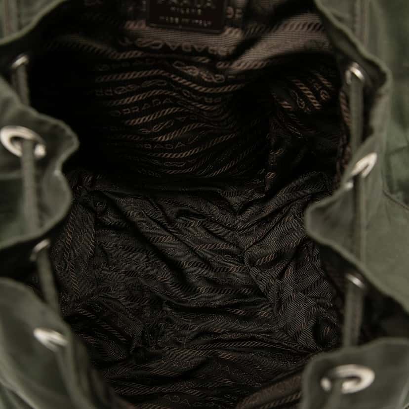 Prada Tessuto Backpack Brown Very good condition - Model View