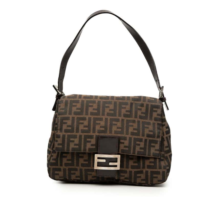 Fendi Zucca Canvas Mamma Forever Brown Good condition - Front View