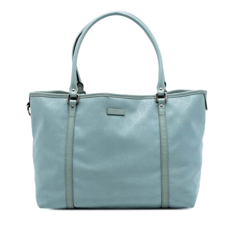 Gucci Medium GG Imprime Joy Tote Blue Very good condition - Front View