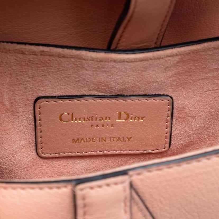 Dior Mini Goatskin Saddle Bag Pink Leather Very good condition - Box View
