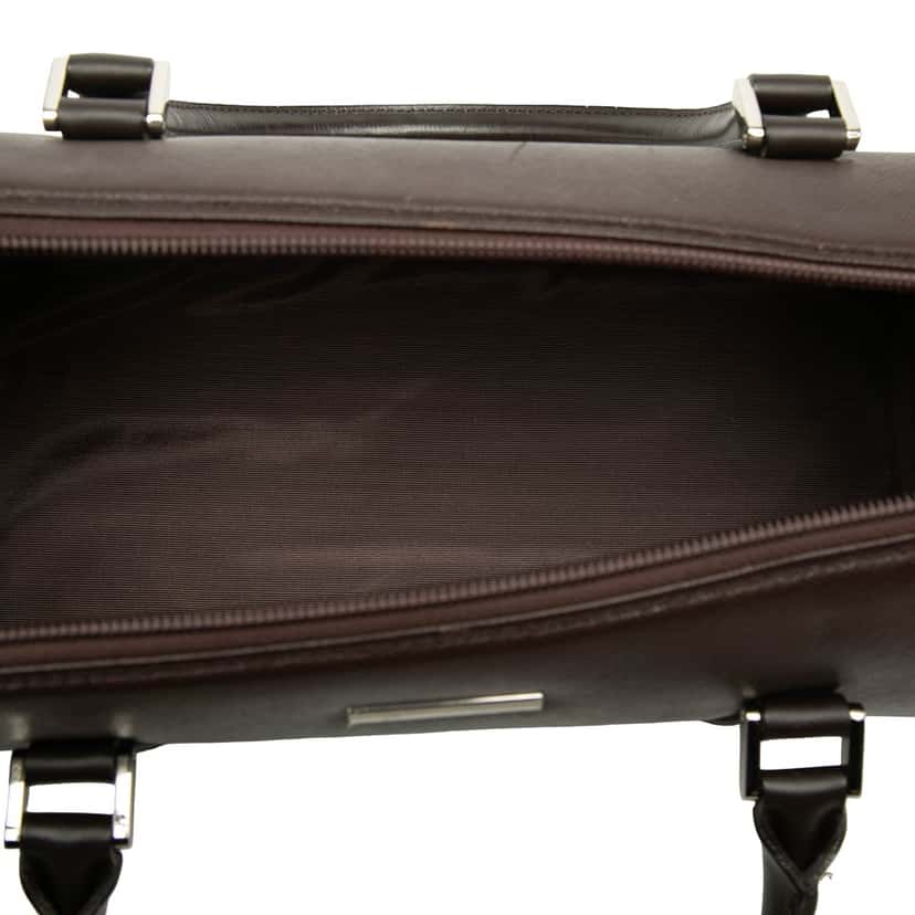 Burberry Leather Boston Bag Brown Leather Very good condition - Model View