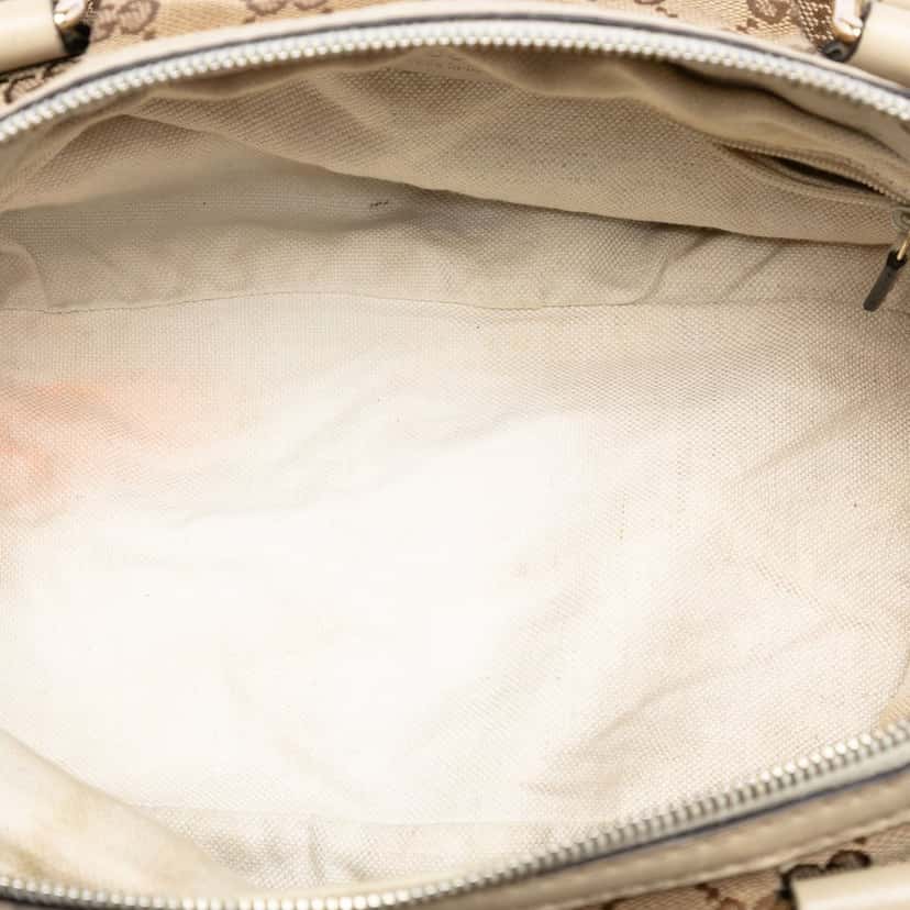 Gucci GG Canvas Sukey Satchel Beige Very good condition - Model View