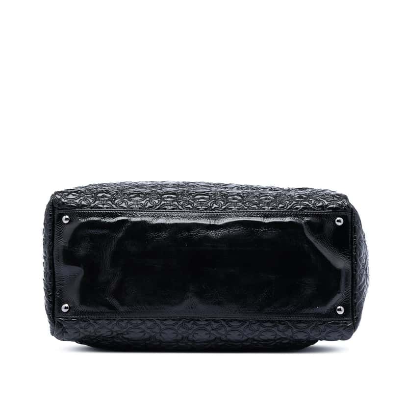 Chanel Quilted Vinyl Rock in Moscow Tote Black Plastic Very good condition - Inside View