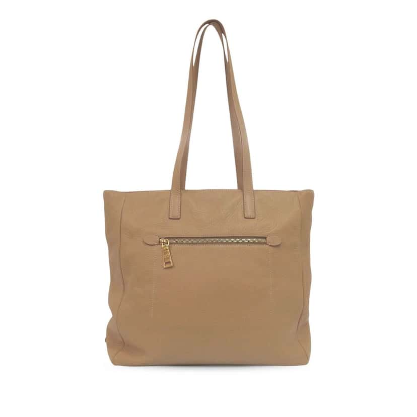 Prada Vitello Daino Tote Beige Leather Very good condition - Back View
