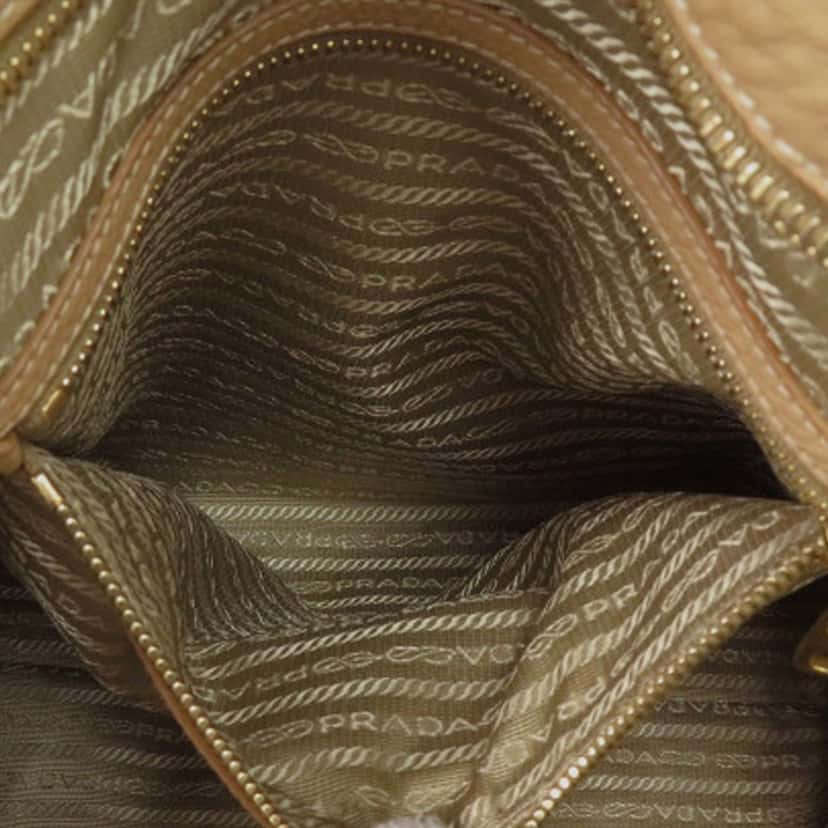 Prada Vitello Daino Tote Beige Leather Very good condition - Box View