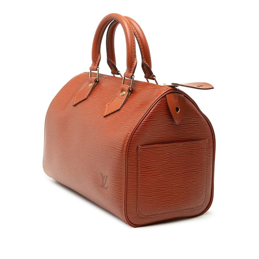 Louis Vuitton Epi Speedy 25 Brown Leather Very good condition - Back View