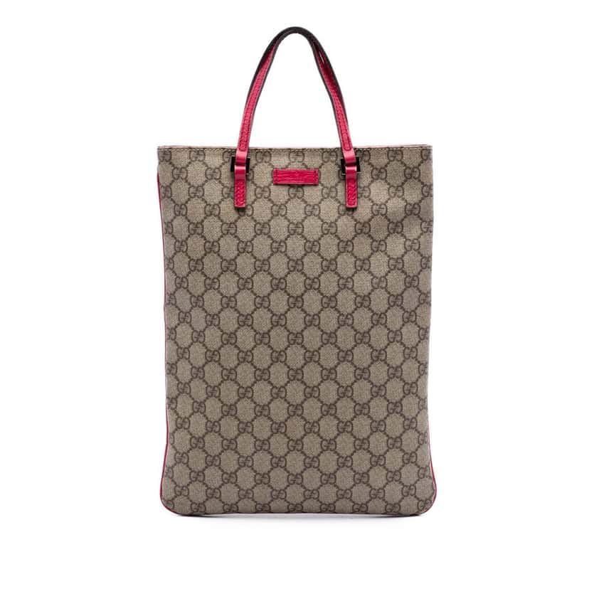 Gucci GG Supreme Tote Beige Very good condition - Front View