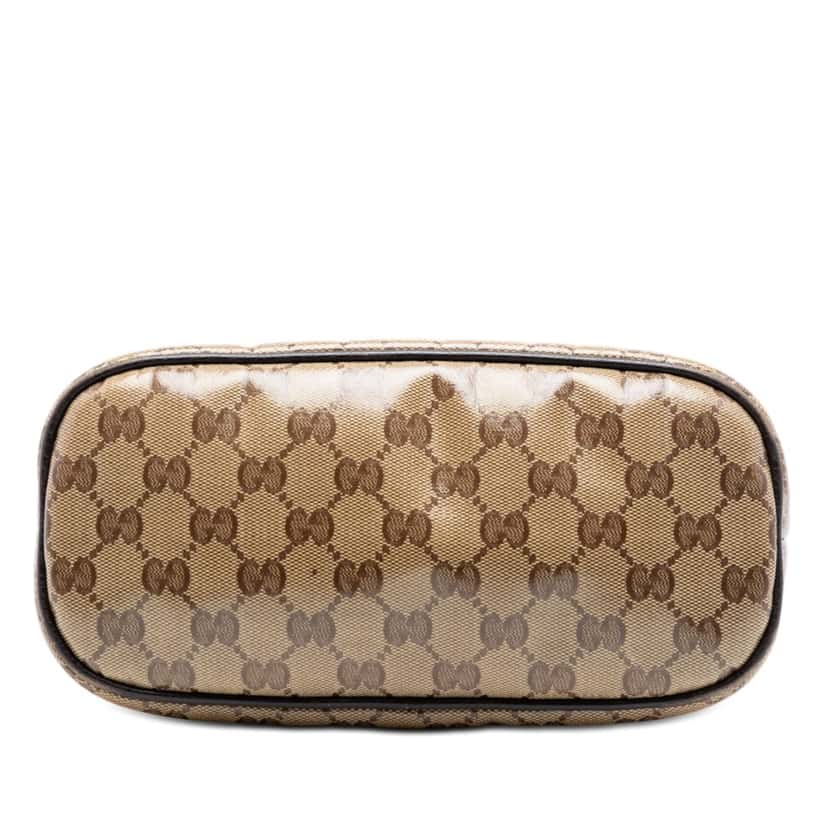 Gucci Mini GG Crystal Dome Satchel Beige Very good condition - Inside View