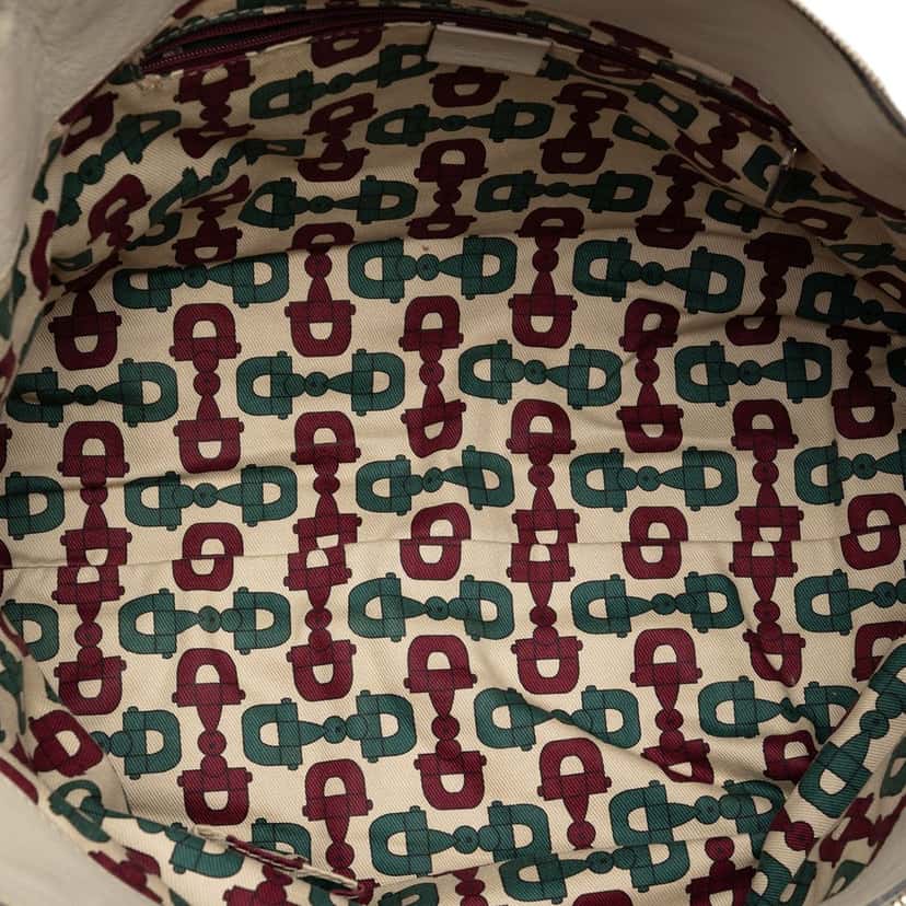 Gucci Guccissima Abbey D Ring Tote Beige Leather Very good condition - Model View