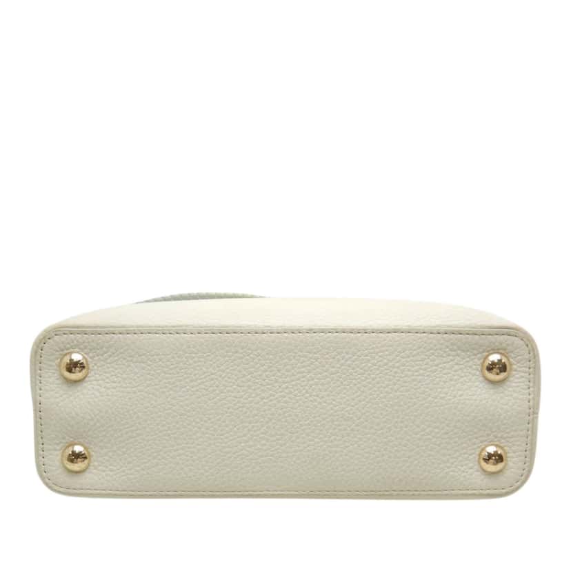 Louis Vuitton Taurillon Capucines BB White Leather Very good condition - Inside View
