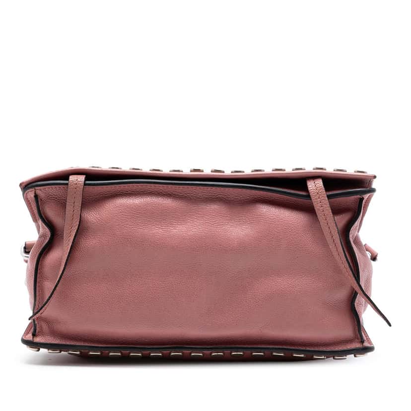 Prada Glace Calfskin Studded Etiquette Flap Pink Leather Very good condition - Inside View