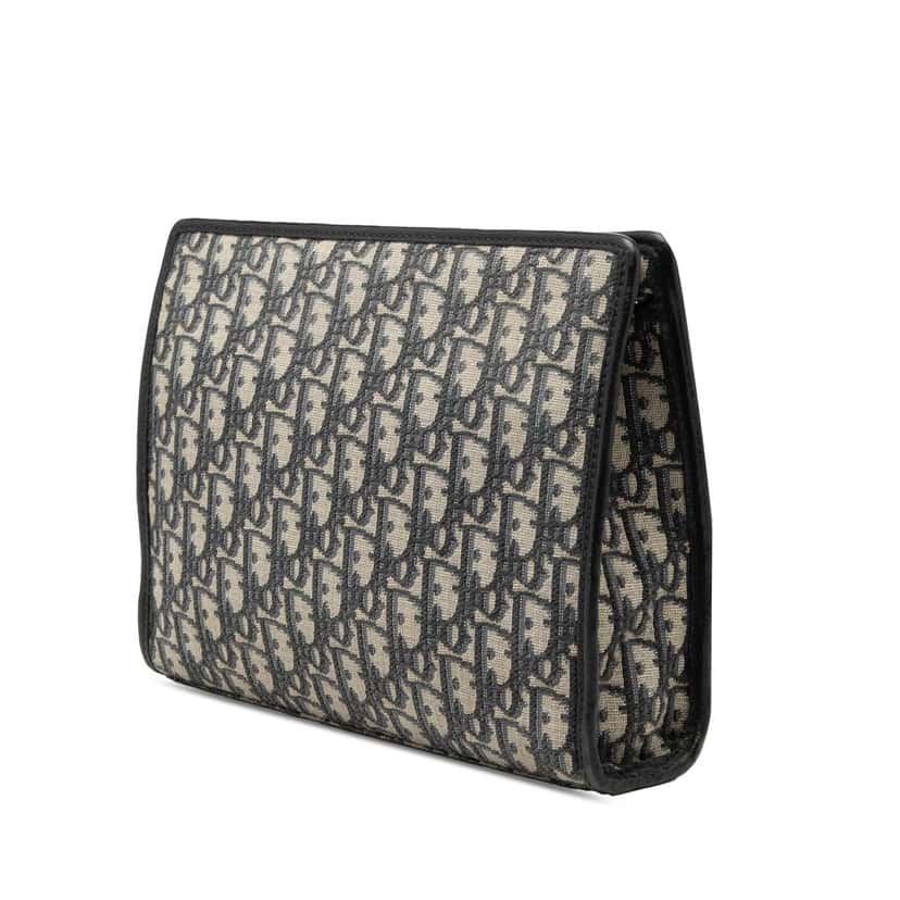 Dior Oblique Canvas 30 Montaigne Dea Pouch Blue Very good condition - Back View