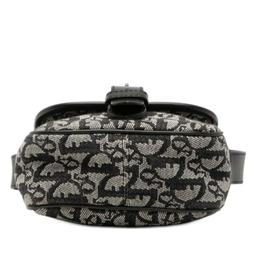 Dior Diorissimo Trotter Canvas Crossbody Black Very good condition - Inside View