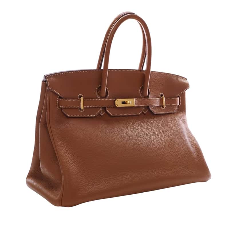 Hermès Togo Birkin Retourne 35 Brown Leather Very good condition - Back View