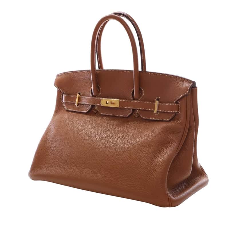 Hermès Togo Birkin Retourne 35 Brown Leather Very good condition - Inside View