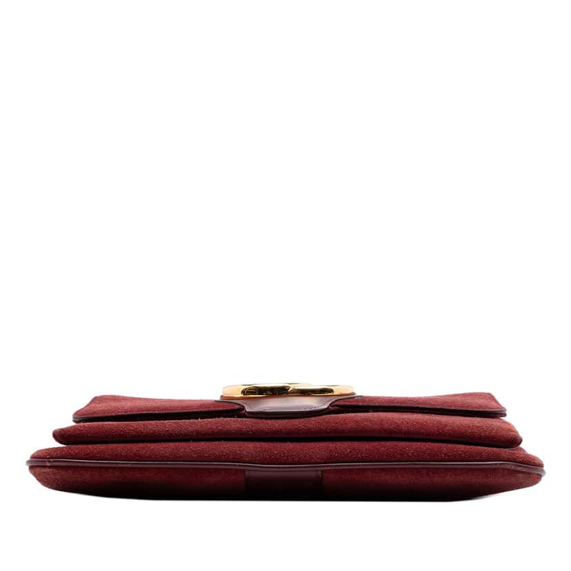 Gucci Medium Suede Arli Crossbody Red Leather Very good condition - Inside View
