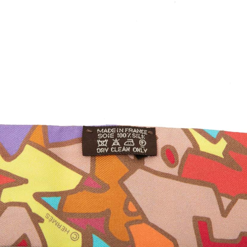 Hermès Graff Graffiti Silk Twilly Scarf Pink Very good condition - Box View
