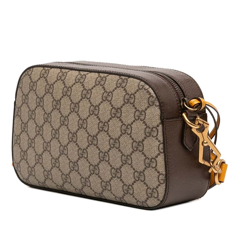 Gucci GG Supreme Web Neo Vintage Crossbody Beige Very good condition - Back View