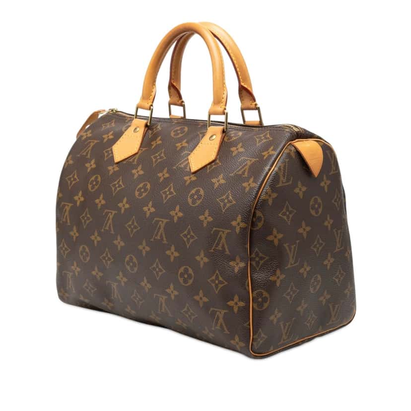Louis Vuitton Monogram Speedy 30 Brown Good condition - Back View