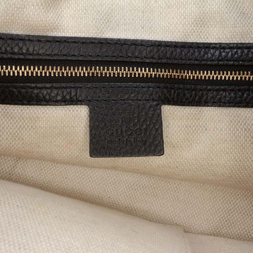 Gucci Medium Calfskin Soho Chain Tote Black Leather Good condition - Box View